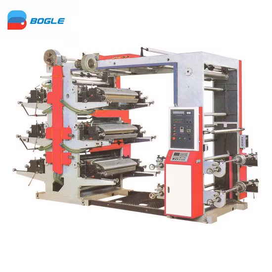 Hohe Geschwindigkeit 80 m/Min. 90 m/Min. 110 m/Min PE PP OPP PVC-Haustierpapier Vliesstoff PP gewebte Flexodruck-Flexodruckmaschine