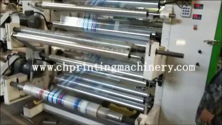 Changhong Marke OPP PE LDPE HDPE Plastiktüte Film Flexodruckmaschine 6 Farbe
